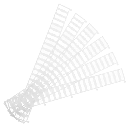 LRXIYODE 6 Stück Retro -Geländermodell Zaun winzig Mini Puppe Material Zäune Szenenlayout- Landschaftsschmuck Plastikhandwerk Gartendekoration Abs Weiß LRXIYODE 6 Stück Retro -Geländermodell Zaun winzig Mini Puppe Material Zäune Szenenlayout- Landschaftsschmuck Plastikhandwerk Gartendekoration Abs Weiß von LRXIYODE