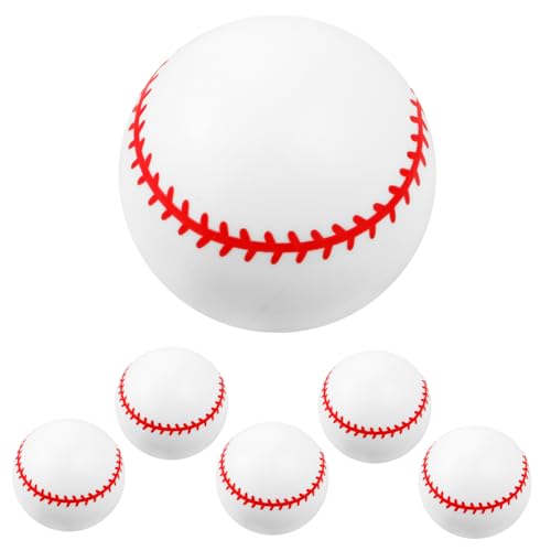 LRXIYODE 6 Stück Teiliges Aufblasbares Baseball Set für Leicht zu Handhabende PVC Spielbälle für Strand Schwimmbad und Party Vielseitig für Werfen und Springen Fördert Motorische von LRXIYODE