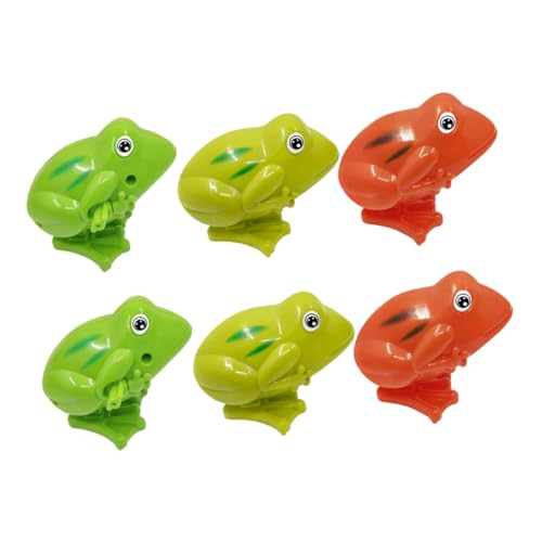 LRXIYODE 6 Stück Teiliges Aufziehspielzeug Froschform aus Robustem Tierisches Design für Fördert Motorische Fähigkeiten und Spielerisches Lernen Farblich Sortiert ohne Zufällige Farbe LRXIYODE 6 Stück Teiliges Aufziehspielzeug Froschform aus Robustem Tierisches Design für Fördert Motorische Fähigkeiten und Spielerisches Lernen Farblich Sortiert ohne Zufällige Farbe von LRXIYODE