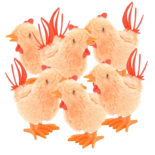 LRXIYODE 6 Stück Teiliges Aufziehspielzeug Wind Up Hühner Plüsch Küken Springend Lustiges Kinderspielzeug Partydeko für Kreatives Mechanismus LRXIYODE 6 Stück Teiliges Aufziehspielzeug Wind Up Hühner Plüsch Küken Springend Lustiges Kinderspielzeug Partydeko für Kreatives Mechanismus von LRXIYODE