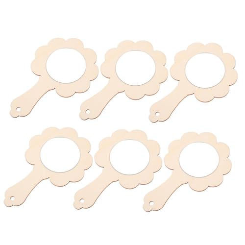 LRXIYODE 6 Stück Teiliges DIY Holz Handspiegel zum Bemalen Kleine Niedliche Mini Spiegel für Handgefertigte Holzspiegel Bastelset für Mädchen Unvollendete Spiegel zum Kreativen Gestalten LRXIYODE 6 Stück Teiliges DIY Holz Handspiegel zum Bemalen Kleine Niedliche Mini Spiegel für Handgefertigte Holzspiegel Bastelset für Mädchen Unvollendete Spiegel zum Kreativen Gestalten von LRXIYODE