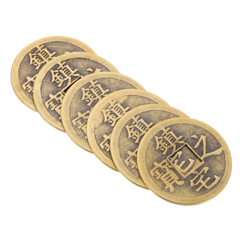 LRXIYODE 6 Stück Teiliges Dekorative Messingmünzen Chinesische Antike Feng Shui Münzen mit Glatter Oberfläche für DIY Chinesische Knoten Armbänder Auto Wohnraumdekoration LRXIYODE 6 Stück Teiliges Dekorative Messingmünzen Chinesische Antike Feng Shui Münzen mit Glatter Oberfläche für DIY Chinesische Knoten Armbänder Auto Wohnraumdekoration von LRXIYODE