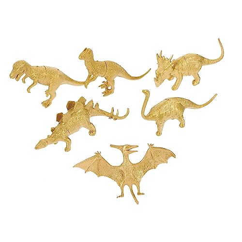 LRXIYODE 6 Stück Teiliges Dinosaurier Figuren aus Robustem Kunststoff Realistische Kleine Dino Modelle für Pädagogisches und Schreibtisch Deko als für Dino Party Zubehör LRXIYODE 6 Stück Teiliges Dinosaurier Figuren aus Robustem Kunststoff Realistische Kleine Dino Modelle für Pädagogisches und Schreibtisch Deko als für Dino Party Zubehör von LRXIYODE