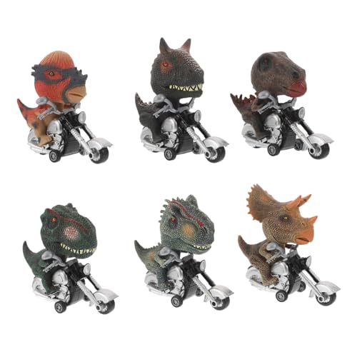 LRXIYODE 6 Stück Teiliges Dinosaurier Pull-Back Auto Set Robustes Dinosaurier Motorrad mit Realistischen Details Reibungsbetriebene Dino Fahrzeuge für Interaktives Lernspielzeug für Drinnen LRXIYODE 6 Stück Teiliges Dinosaurier Pull-Back Auto Set Robustes Dinosaurier Motorrad mit Realistischen Details Reibungsbetriebene Dino Fahrzeuge für Interaktives Lernspielzeug für Drinnen von LRXIYODE