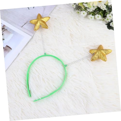 LRXIYODE 6 Stück Teiliges Haarbänder mit Glitzer Lustige Spring Haarreifen mit Gelben Schaumstoff sternen für Party kostüm und Foto requisiten Leichter und Flexibler Haarschmuck für von LRXIYODE