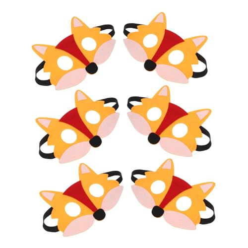 LRXIYODE 6 Stück Teiliges Halbgesichts Wolfsmaske aus Filz Leichte Tiermasken Requisite für Halloween Cosplay Atmungsaktive Kostümparty Accessoires für Erwachsene LRXIYODE 6 Stück Teiliges Halbgesichts Wolfsmaske aus Filz Leichte Tiermasken Requisite für Halloween Cosplay Atmungsaktive Kostümparty Accessoires für Erwachsene von LRXIYODE