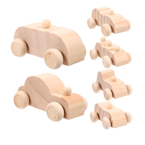 LRXIYODE 6 Stück Teiliges Holzauto Bastelset für Unbemalte DIY Miniaturfahrzeuge Handbemalbare Graffiti Holzautos Kreative Malspielzeuge für Jungen Fördert Fantasie und Bastelfreude LRXIYODE 6 Stück Teiliges Holzauto Bastelset für Unbemalte DIY Miniaturfahrzeuge Handbemalbare Graffiti Holzautos Kreative Malspielzeuge für Jungen Fördert Fantasie und Bastelfreude von LRXIYODE