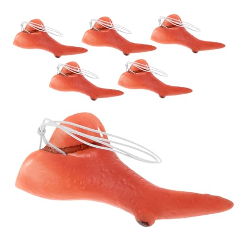LRXIYODE 6 Stück Teiliges Leichtes Vinyl Halloween Kostüm Fake Lange Nasen für Karneval Cosplay Party Zubehör für Frauen und Familienfeiern von LRXIYODE