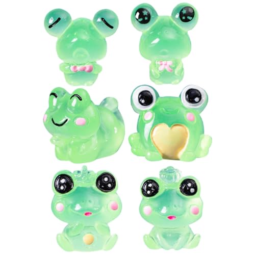 LRXIYODE 6 Stück Teiliges Leuchtendes Mini Frosch aus Widerstandsfähigem Harz Detailreiche Tischdekoration für Büro und DIY Kleine Fluoreszierende Froschfiguren als Kreative LRXIYODE 6 Stück Teiliges Leuchtendes Mini Frosch aus Widerstandsfähigem Harz Detailreiche Tischdekoration für Büro und DIY Kleine Fluoreszierende Froschfiguren als Kreative von LRXIYODE