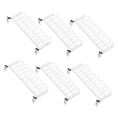 LRXIYODE 6 Stück Teiliges Mini Verkehrszeichen Spielset mit Weißen Absperrungen Leichte und Farbenfrohe Miniatur Straßensperren für Rollenspiele und Verkehrssicherheitsunterricht von LRXIYODE