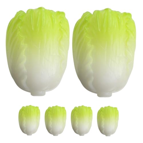 LRXIYODE 6 Stück Teiliges Miniatur Modell Chinesischer aus Resin Realistische Detailreiche Mini Gemüse Deko für Puppenhaus Lebensechte Miniaturpflanze Vielseitig Einsetzbar zur von LRXIYODE