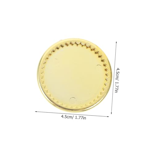 LRXIYODE 6 Stück Teiliges Miniatur Puppengeschirr Goldene Mini Teller Tabletts Realistische Dekoration für Puppenhaus Küchenzubehör DIY Handwerkszubehör von LRXIYODE