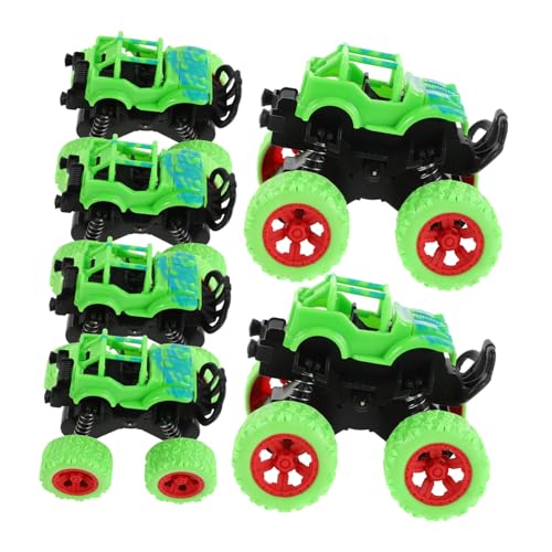 LRXIYODE 6 Stück Teiliges Offroad Spielzeugautos Pull Back Funktion Kunststoff Inertialfahrzeuge für Kindergeburtstag Indoor Outdoor Spielspaß von LRXIYODE