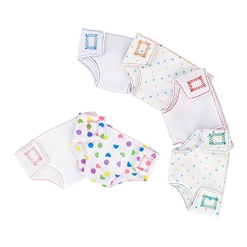LRXIYODE 6 Stück Teiliges Puppenwindel aus Weichem Material mit Verstellbarem Niedliche Puppenunterwäsche für Babypuppen für Fantasievolles Rollenspiel Kleiner Mädchen LRXIYODE 6 Stück Teiliges Puppenwindel aus Weichem Material mit Verstellbarem Niedliche Puppenunterwäsche für Babypuppen für Fantasievolles Rollenspiel Kleiner Mädchen von LRXIYODE