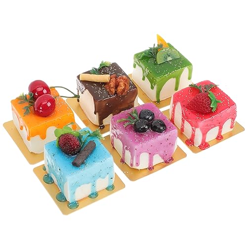 LRXIYODE 6 Stück Teiliges Realistisches Künstliches Kuchenmodell Detailgetreue Dessertdekoration Vielseitig als Foto Requisite Schaufenster und Lernspielzeug Geeignet Zufällige Farbe LRXIYODE 6 Stück Teiliges Realistisches Künstliches Kuchenmodell Detailgetreue Dessertdekoration Vielseitig als Foto Requisite Schaufenster und Lernspielzeug Geeignet Zufällige Farbe von LRXIYODE