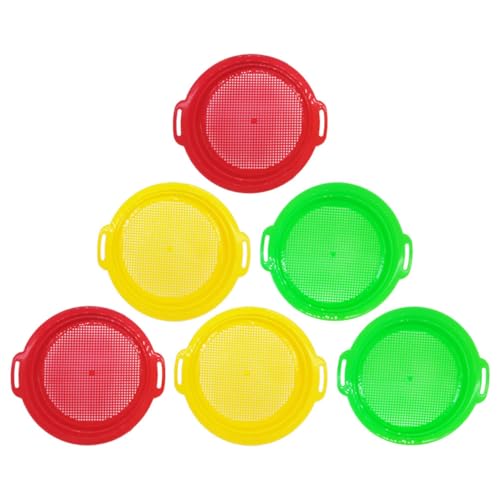 LRXIYODE 6 Stück Teiliges Sandspielzeug für Handheld Sand Sifter aus Kunststoff Interaktive Strandspielzeuge für Kreatives im Freien Leicht und Tragbar für Endlosen Spaß Am Strand LRXIYODE 6 Stück Teiliges Sandspielzeug für Handheld Sand Sifter aus Kunststoff Interaktive Strandspielzeuge für Kreatives im Freien Leicht und Tragbar für Endlosen Spaß Am Strand von LRXIYODE
