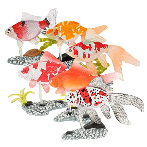 LRXIYODE 6 Stück Teiliges Set Mini Goldfisch Figuren Dekorative Fische für Kinderzimmer Aquarien Langlebiges Material Spielzeuge Partydeko für Unvergessliche Feiern LRXIYODE 6 Stück Teiliges Set Mini Goldfisch Figuren Dekorative Fische für Kinderzimmer Aquarien Langlebiges Material Spielzeuge Partydeko für Unvergessliche Feiern von LRXIYODE