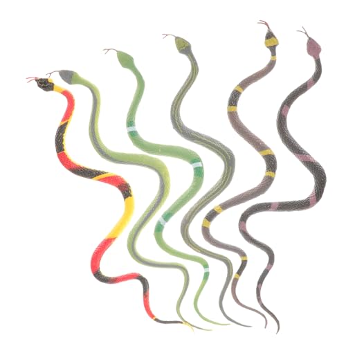 LRXIYODE 6 Stück Teiliges Set Realistische Schlangenmodelle aus Lebendige Interessante Schlangenspielzeuge für Garten und Partydekoration für Rollenspiele und Halloween Zufällige Farbe LRXIYODE 6 Stück Teiliges Set Realistische Schlangenmodelle aus Lebendige Interessante Schlangenspielzeuge für Garten und Partydekoration für Rollenspiele und Halloween Zufällige Farbe von LRXIYODE
