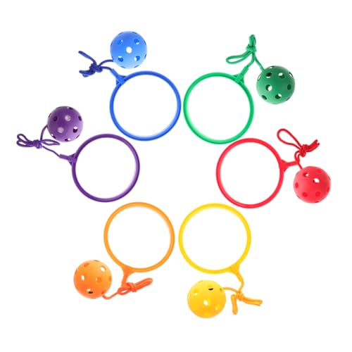 LRXIYODE 6 Stück Teiliges Skip Ball für Bunte Fitness Sprungbälle aus Hochwertigem Ankle Skip Ball Spiel zur Koordinationsförderung und Aktivem Indoor und Outdoor Spaß LRXIYODE 6 Stück Teiliges Skip Ball für Bunte Fitness Sprungbälle aus Hochwertigem Ankle Skip Ball Spiel zur Koordinationsförderung und Aktivem Indoor und Outdoor Spaß von LRXIYODE