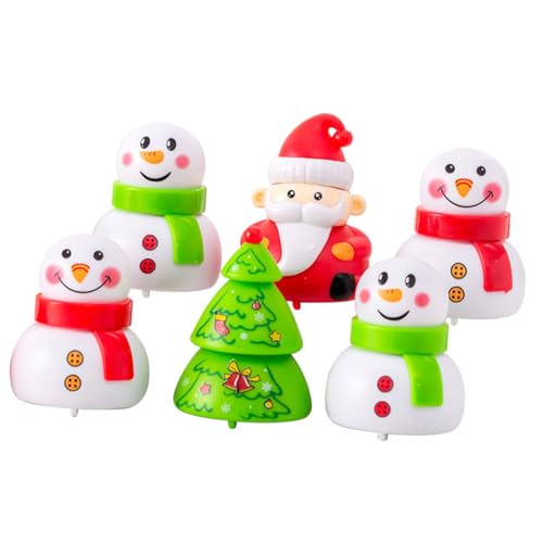 LRXIYODE 6 Stück Teiliges Weihnachts Aufziehspielzeug mit Niedlichem Weihnachtsdesign Robustes Material Handliche für Kleinkinder als Party Dekoration und für Jungen und Mädchen LRXIYODE 6 Stück Teiliges Weihnachts Aufziehspielzeug mit Niedlichem Weihnachtsdesign Robustes Material Handliche für Kleinkinder als Party Dekoration und für Jungen und Mädchen von LRXIYODE