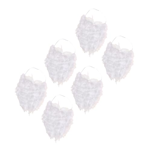 LRXIYODE 6 Stück Teiliges Weiß Langlebige Fake für Weihnachtsfeier Kostüm Accessoire Hautfreundlich und Einfach Anzubringen für Nikolaus Party und Festtagsstimmung LRXIYODE 6 Stück Teiliges Weiß Langlebige Fake für Weihnachtsfeier Kostüm Accessoire Hautfreundlich und Einfach Anzubringen für Nikolaus Party und Festtagsstimmung von LRXIYODE