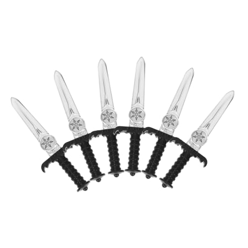 LRXIYODE 6 Stück Zeigen Simulationspirat Halloween-kinderspielzeug Bühnenmesser Black Plastik LRXIYODE 6 Stück Zeigen Simulationspirat Halloween-kinderspielzeug Bühnenmesser Black Plastik von LRXIYODE