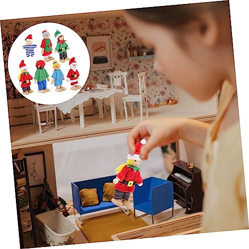 LRXIYODE 7 Stück Teiliges Holz Familienpuppenset mit Beweglichen und Beinen Mini Puppen für Puppenhaus Pädagogisches Kreativität und Sozialer Kompetenz bei Kindern LRXIYODE 7 Stück Teiliges Holz Familienpuppenset mit Beweglichen und Beinen Mini Puppen für Puppenhaus Pädagogisches Kreativität und Sozialer Kompetenz bei Kindern von LRXIYODE