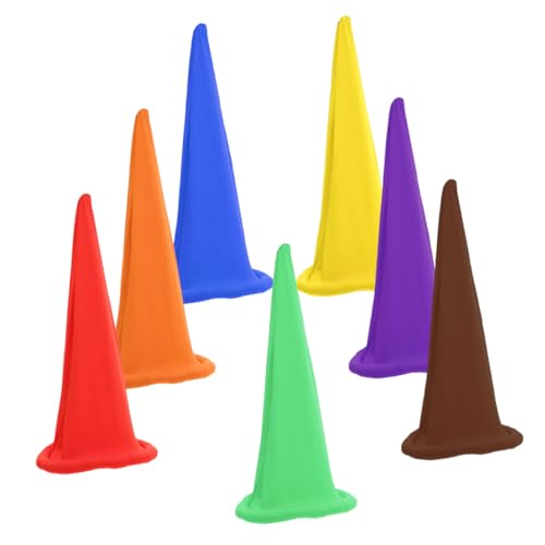 LRXIYODE 7 Stück Teiliges Weihnachts Zwergenhüte Weiche Bequeme Partyhüte für Halloween und Weihnachtsfeiern Verstellbare Kostüm Accessoires für Erwachsene von LRXIYODE