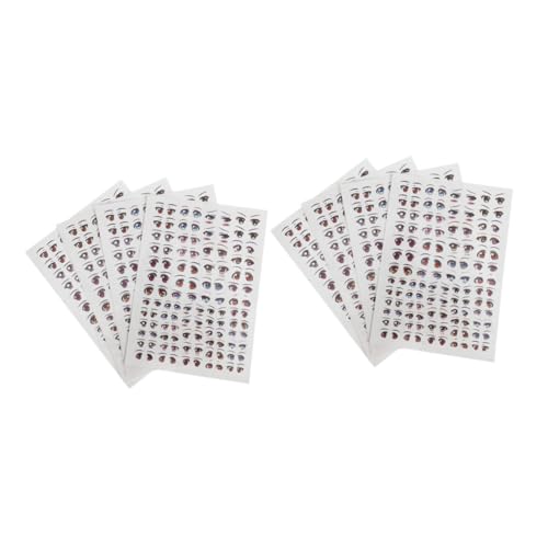 LRXIYODE 8 Blatt Selbstklebende Augenetiketten für Tonpuppen Bastelbedarf für Kreative LRXIYODE 8 Blatt Selbstklebende Augenetiketten für Tonpuppen Bastelbedarf für Kreative von LRXIYODE