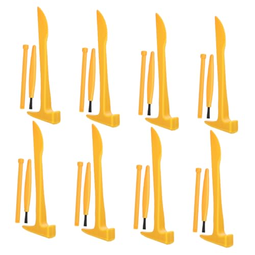 LRXIYODE 8 Sätze archäologische Ausgrabungswerkzeuge Bausatz zum Graben von kleine Grabbürste Graben Kindergrabenwerkzeuge Archäologisches Dig - PVC Orange LRXIYODE 8 Sätze archäologische Ausgrabungswerkzeuge Bausatz zum Graben von kleine Grabbürste Graben Kindergrabenwerkzeuge Archäologisches Dig - PVC Orange von LRXIYODE