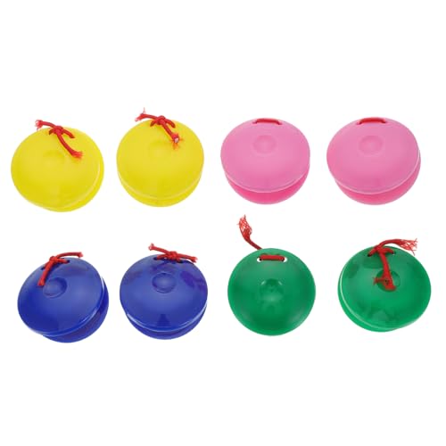 LRXIYODE 8 Stück Buntes Finger kastagnetten Pädagogisches Percussion Musikinstrument Sicher und Leicht zu Fördert Sensorische Entwicklung und Musikalisches Interesse von LRXIYODE