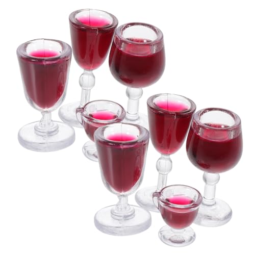 LRXIYODE 8 Stück Mini Weinglas Mini-hausweinkelch Kleiner Hausweinbecher Puppe Weingläser Mini Weingläser Puppe Weinkelch Miniatur Weingläser Mini-rotweinbecher Puppenhauszubehör PVC LRXIYODE 8 Stück Mini Weinglas Mini-hausweinkelch Kleiner Hausweinbecher Puppe Weingläser Mini Weingläser Puppe Weinkelch Miniatur Weingläser Mini-rotweinbecher Puppenhauszubehör PVC von LRXIYODE