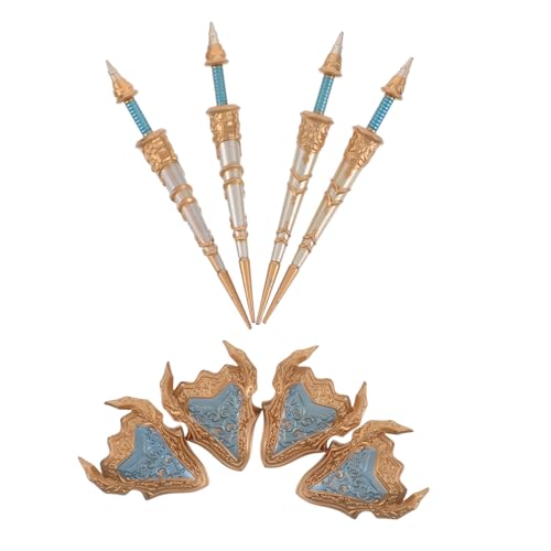 LRXIYODE 8 Stück Mini -waffenbausteine Zubehör Für Actionfiguren Mini -Soldaten Model Ritter Actionfiguren Kinderbauerschwerter Kinderbauer Bausteine ​​Figuren Modelle Plastik von LRXIYODE