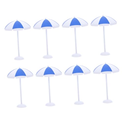 LRXIYODE 8stücke Miniatur-strandschirm Für Puppenhaus Mini-sonnenschirme Für Mikro-Landschaft Bonsai-Dekoration Und DIY-Foto-Requisiten Langlebiges Kunststoff-Design von LRXIYODE