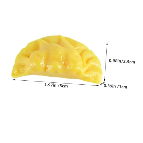LRXIYODE 8 Stück Realistisches Teiliges Künstliche Eierknödel Modell Lebensechte Dumpling Küchen Dekoration Wiederverwendbare PVC Essensattrappe für Food Display und Fotografie Requisiten von LRXIYODE