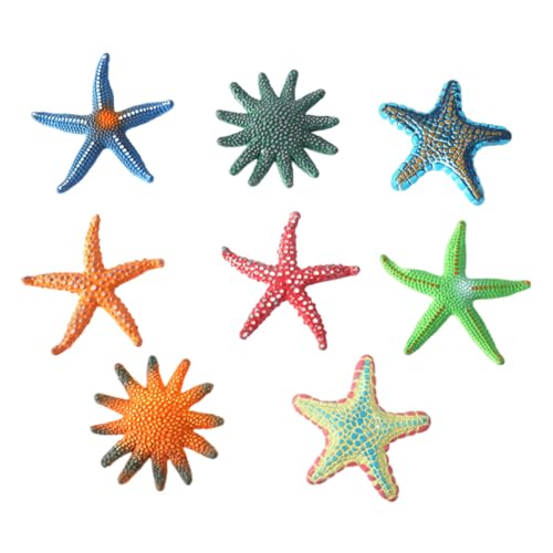 LRXIYODE 8 Stück Teiliges Bunte Meerestier Figuren aus Robustem Kunststoff Realistisch Gestaltete Seesterne als Unterwasser für Pool Strand und Aquarium Dekoration LRXIYODE 8 Stück Teiliges Bunte Meerestier Figuren aus Robustem Kunststoff Realistisch Gestaltete Seesterne als Unterwasser für Pool Strand und Aquarium Dekoration von LRXIYODE