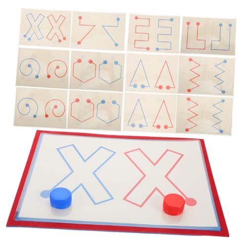 LRXIYODE 8 Stück Teiliges Gehirntraining Karten für Vorschulkinder Fördert und Rechte Gehirnhälfte Entwicklung Verbessert Feinmotorik und Hand Auge Koordination Interaktives Lernspiel zur von LRXIYODE