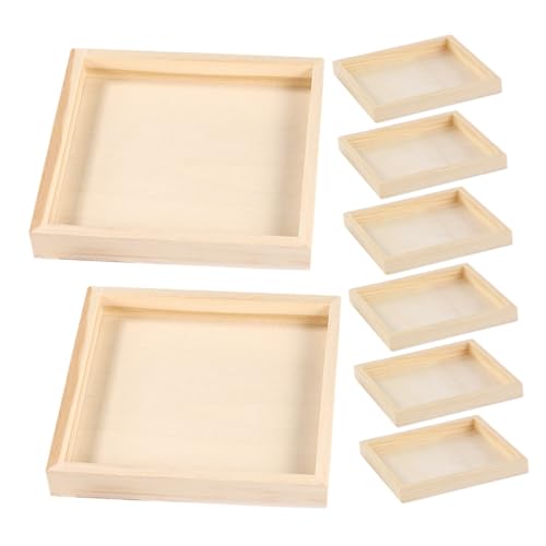 LRXIYODE 8 Stück Teiliges Holz Puzzlesortier Tablett mit Professioneller Flachheit Tragbares Quadratisches Puzzle Organizer für Präzisen Bildzusammenhang und Zuhause Sowie Unterwegs LRXIYODE 8 Stück Teiliges Holz Puzzlesortier Tablett mit Professioneller Flachheit Tragbares Quadratisches Puzzle Organizer für Präzisen Bildzusammenhang und Zuhause Sowie Unterwegs von LRXIYODE