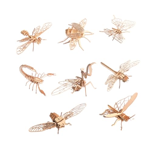 LRXIYODE 8 Stück Teiliges Holzpuzzle Insektenfiguren DIY Malmodell Lernspielzeug für Ungiftig Einfach Zusammenzubauen Fördert Kreativität und Eltern Junge Mädchen Kommunikation LRXIYODE 8 Stück Teiliges Holzpuzzle Insektenfiguren DIY Malmodell Lernspielzeug für Ungiftig Einfach Zusammenzubauen Fördert Kreativität und Eltern Junge Mädchen Kommunikation von LRXIYODE