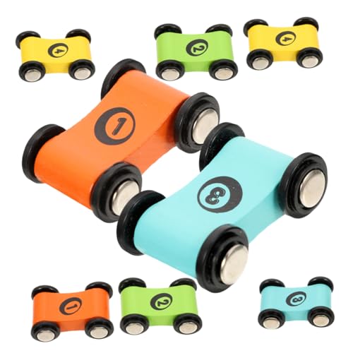 LRXIYODE 8 Stück Teiliges Holzspielzeug Autorennbahn für Interaktives Miniaturfahrzeug mit Farben Fördert Kreativität und Soziale Fähigkeiten für Partys und LRXIYODE 8 Stück Teiliges Holzspielzeug Autorennbahn für Interaktives Miniaturfahrzeug mit Farben Fördert Kreativität und Soziale Fähigkeiten für Partys und von LRXIYODE