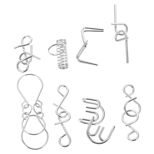 LRXIYODE 8 Stück Teiliges Metall Knobelspiel Ring Gehirntrainer Puzzle für Erwachsene Fördert Logisches Denken Konzentration und Problemlösungsfähigkeiten Pädagogisches LRXIYODE 8 Stück Teiliges Metall Knobelspiel Ring Gehirntrainer Puzzle für Erwachsene Fördert Logisches Denken Konzentration und Problemlösungsfähigkeiten Pädagogisches von LRXIYODE
