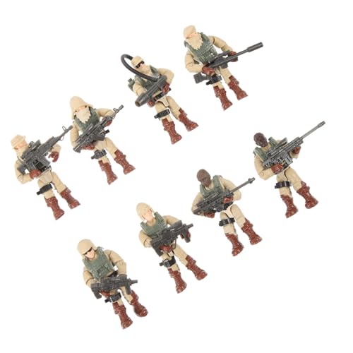 LRXIYODE 8 Stück Teiliges Mini Soldaten Modelle aus Kunststoff Bewegliche Gelenkfiguren für Dioramen für Realistische Miniatur Soldaten für Dekoration und Rollenspiele LRXIYODE 8 Stück Teiliges Mini Soldaten Modelle aus Kunststoff Bewegliche Gelenkfiguren für Dioramen für Realistische Miniatur Soldaten für Dekoration und Rollenspiele von LRXIYODE