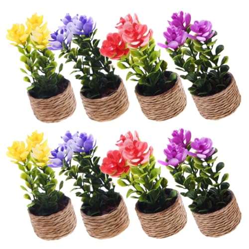LRXIYODE 8 Stück Teiliges Miniatur Puppenhaus Pflanzen Langlebige Künstliche Topfpflanzen Detailgetreue Mini Bonsai Blumen Dekorative Miniaturgrünpflanzen für Puppenhaus Mikro-Landschaft LRXIYODE 8 Stück Teiliges Miniatur Puppenhaus Pflanzen Langlebige Künstliche Topfpflanzen Detailgetreue Mini Bonsai Blumen Dekorative Miniaturgrünpflanzen für Puppenhaus Mikro-Landschaft von LRXIYODE