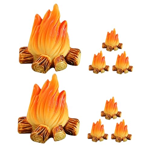 LRXIYODE 8 Stück Teiliges Modellset Lebensechte Fake Fire Dekoration DIY Mikro Landschaftsbau Zubehör Puppenhaus Feuerschale für Garten Camping Party Geburtstagsdeko LRXIYODE 8 Stück Teiliges Modellset Lebensechte Fake Fire Dekoration DIY Mikro Landschaftsbau Zubehör Puppenhaus Feuerschale für Garten Camping Party Geburtstagsdeko von LRXIYODE