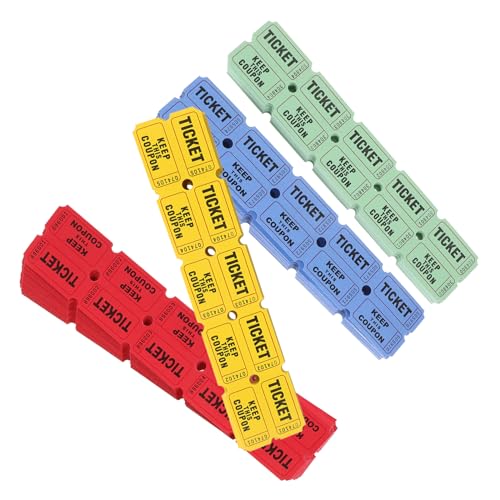 LRXIYODE 800 Stück Lotterie-ziehungsscheine Partygeschenk Tickets in Großen Mengen Etiketten Für Veranstaltungstickets Eintrittskarten Für Veranstaltungen Partykarten Fahrkarte Papier LRXIYODE 800 Stück Lotterie-ziehungsscheine Partygeschenk Tickets in Großen Mengen Etiketten Für Veranstaltungstickets Eintrittskarten Für Veranstaltungen Partykarten Fahrkarte Papier von LRXIYODE