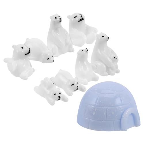 LRXIYODE 9 Stück Mini-Harz- -Tier-Winter-tierfiguren Miniatur-tiersammlungen Harz-tierdekoration Winzige Iglu-Figuren LRXIYODE 9 Stück Mini-Harz- -Tier-Winter-tierfiguren Miniatur-tiersammlungen Harz-tierdekoration Winzige Iglu-Figuren von LRXIYODE