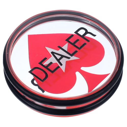 LRXIYODE Acryl Dealer Button Doppelseitig Poker Spiel Chip Zählmarker Langlebig Glatt Poliert für Pokerabend Party Zubehör LRXIYODE Acryl Dealer Button Doppelseitig Poker Spiel Chip Zählmarker Langlebig Glatt Poliert für Pokerabend Party Zubehör von LRXIYODE
