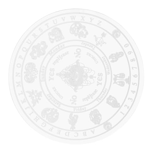LRXIYODE Acryl Pendelbrett Divinationsplatte Weiß Klein Glatt Poliert Vielseitig Für Wahrsagung Meditation Energetisches Dekor Zuhause von LRXIYODE