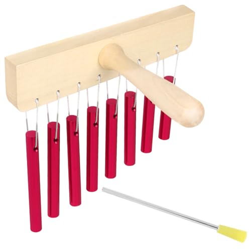 LRXIYODE Aluminium Rohr Windspiel Percussion Instrument Musiklehrmittel Solide Klangstäbe Pädagogisches Schlaginstrument Rot LRXIYODE Aluminium Rohr Windspiel Percussion Instrument Musiklehrmittel Solide Klangstäbe Pädagogisches Schlaginstrument Rot von LRXIYODE