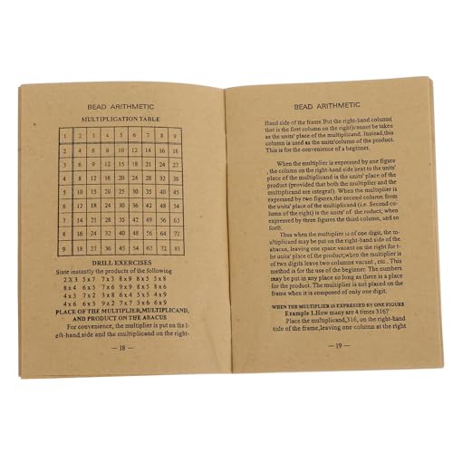 LRXIYODE Anleitungsbuch Chinesischer Rechenrahmen detaillierte Anleitung Englisches Lernbuch für Anfänger und Fortgeschrittene mit kulturellem Hintergrund zum Rechnen Lernen von LRXIYODE